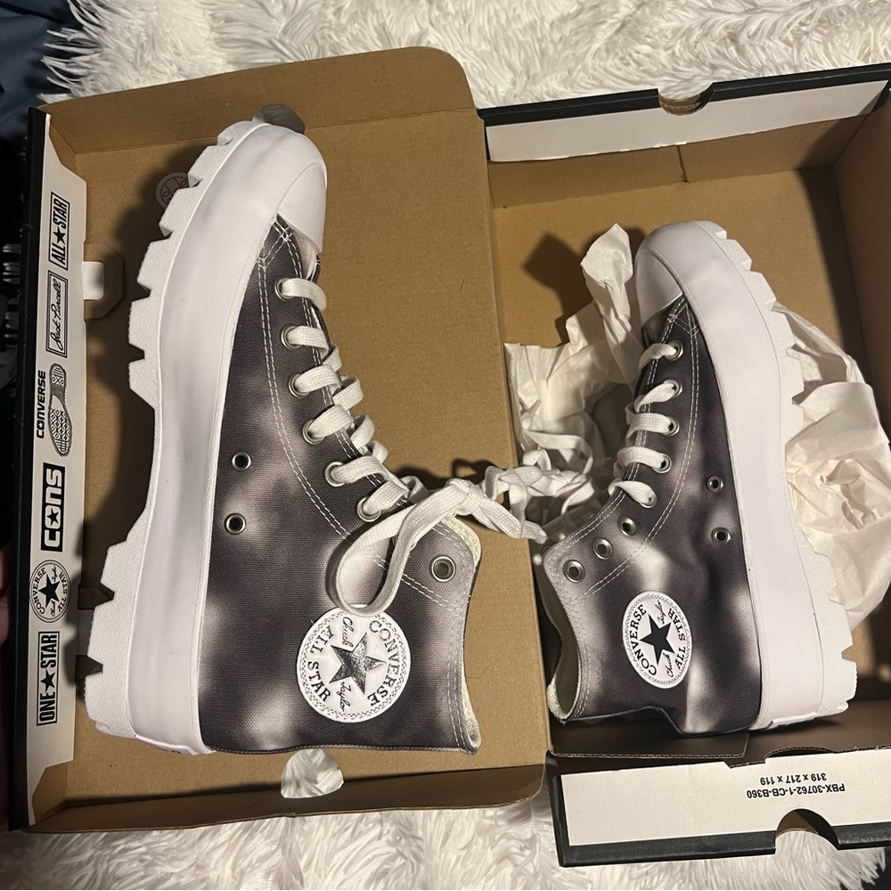 Lugged Converse - Storm Wind/White, Women’s 8.5